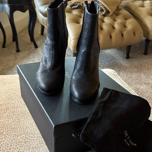 Rag & Bone Classic Newbury Ankle Boots - Black - Picture 5 of 5